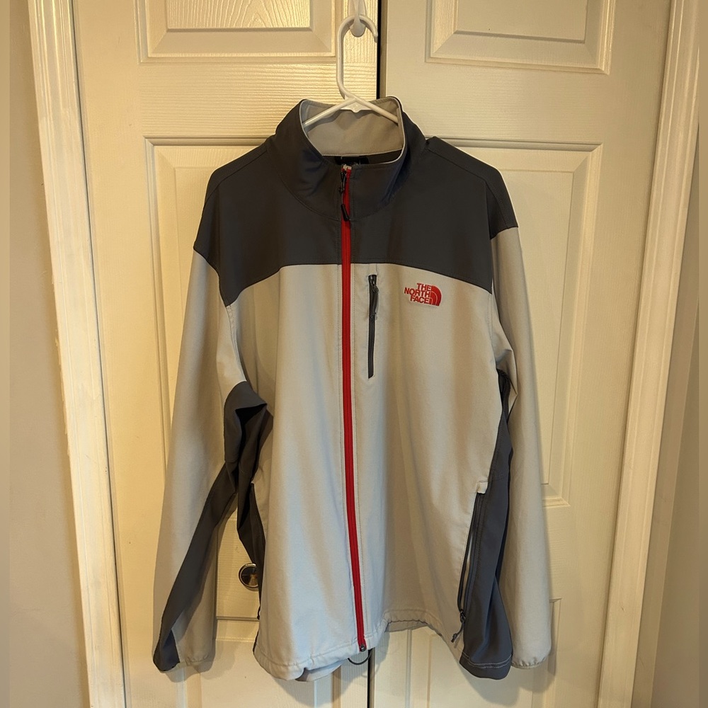 The North Face Nimble Jacket - Mens Gray and Light Gray Full Zip Size XXL